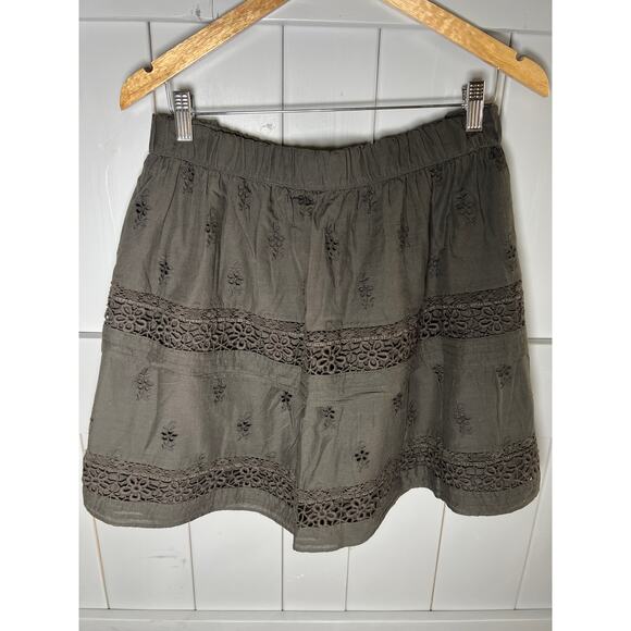 Lucky Brand Women's Schiffley Embroidered Mini Skirt Size XXL NEW - Picture 4 of 7